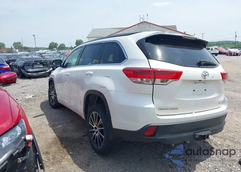 2018 Toyota Highlander Se from USA, damaged, VIN 5TDJZRFH2JS547586